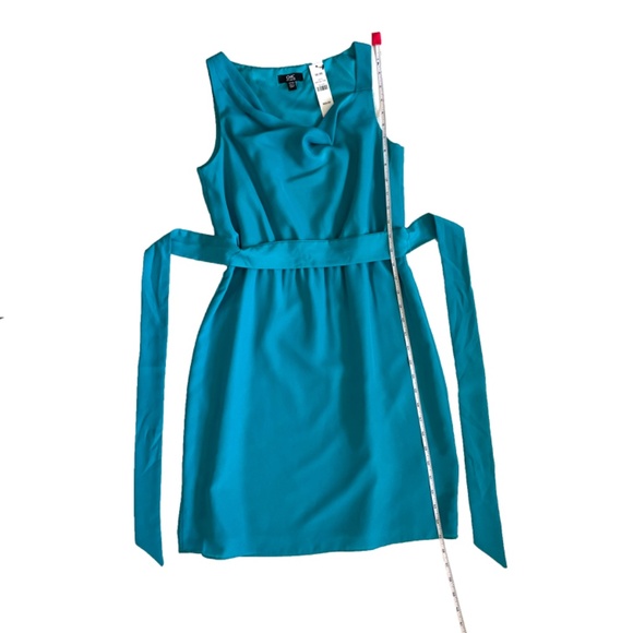BNWT Jacob Cowl Neck Dress with Tie in Teal Size XS - Picture 5 of 5